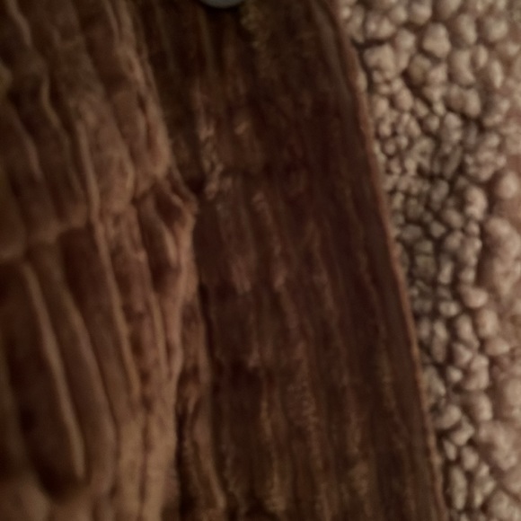 Blanknyc Fuzzy Wuzzy Corduroy Sherpa Mixed Trucker Brown Jacket NWT!Size:L Warm - Picture 8 of 11